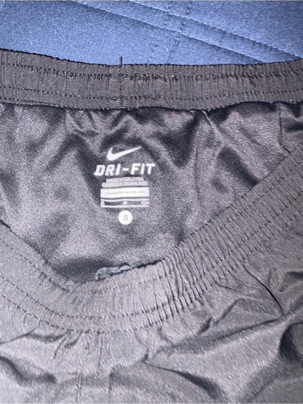 Nike Black Running Shorts with White Trim